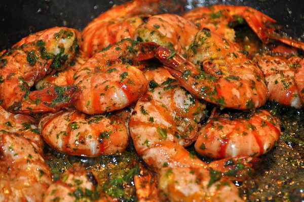 Crevettes sautées