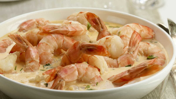 Crevettes crème