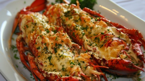 Langouste au four