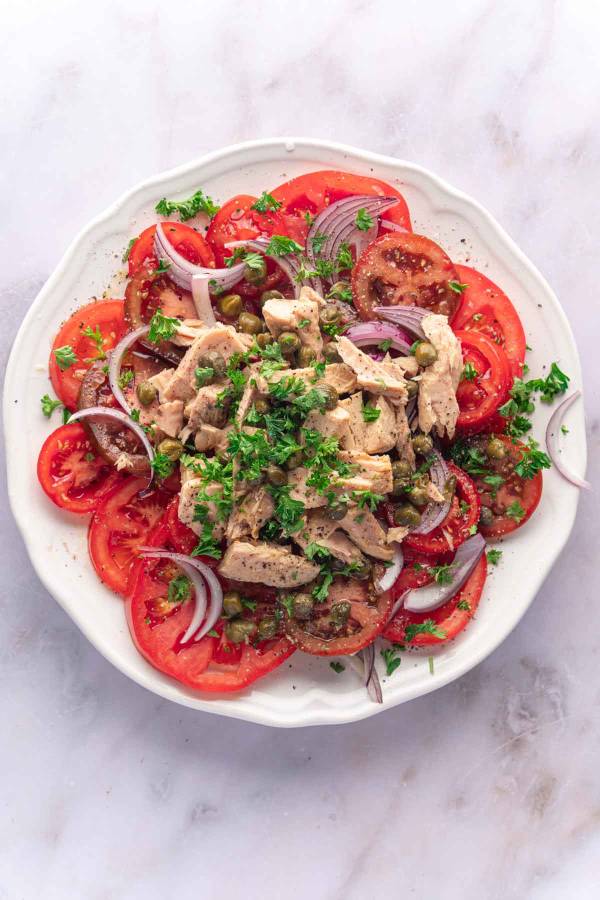 Salade de thon et de tomates